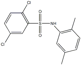 2,5-dichloro-N-(2,5-dimethylphenyl)benzenesulfonamide Struktur