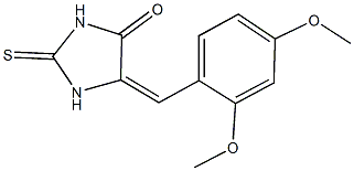 5-(2,4-dimethoxybenzylidene)-2-thioxo-4-imidazolidinone Struktur