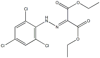 diethyl 2-[(2,4,6-trichlorophenyl)hydrazono]malonate Struktur