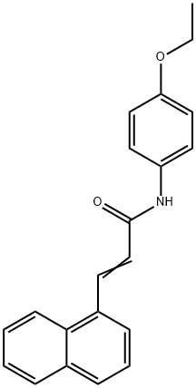 N-(4-ethoxyphenyl)-3-(1-naphthyl)acrylamide Struktur