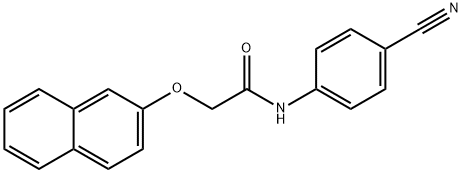 N-(4-cyanophenyl)-2-(2-naphthyloxy)acetamide Struktur