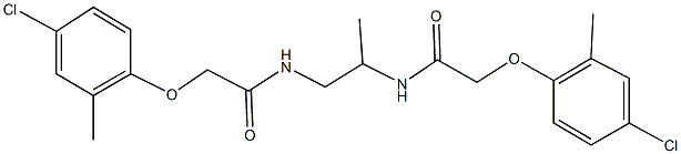 2-(4-chloro-2-methylphenoxy)-N-(2-{[(4-chloro-2-methylphenoxy)acetyl]amino}-1-methylethyl)acetamide Struktur