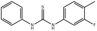 N-(3-fluoro-4-methylphenyl)-N'-phenylthiourea Struktur