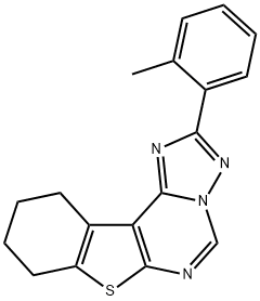 2-(2-methylphenyl)-8,9,10,11-tetrahydro[1]benzothieno[3,2-e][1,2,4]triazolo[1,5-c]pyrimidine Struktur