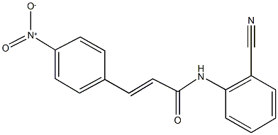 N-(2-cyanophenyl)-3-{4-nitrophenyl}acrylamide Struktur