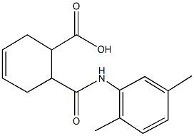 6-[(2,5-dimethylanilino)carbonyl]-3-cyclohexene-1-carboxylic acid Struktur