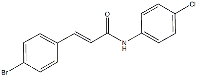 3-(4-bromophenyl)-N-(4-chlorophenyl)acrylamide Struktur