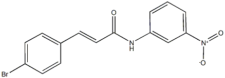 3-(4-bromophenyl)-N-{3-nitrophenyl}acrylamide Struktur