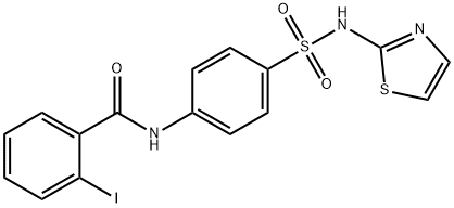 2-iodo-N-{4-[(1,3-thiazol-2-ylamino)sulfonyl]phenyl}benzamide Struktur