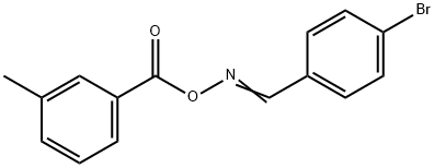 4-bromobenzaldehyde O-(3-methylbenzoyl)oxime Structure