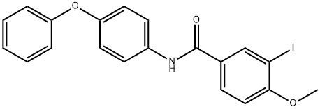 3-iodo-4-methoxy-N-(4-phenoxyphenyl)benzamide Struktur