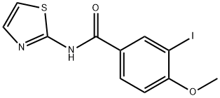 3-iodo-4-methoxy-N-(1,3-thiazol-2-yl)benzamide Struktur