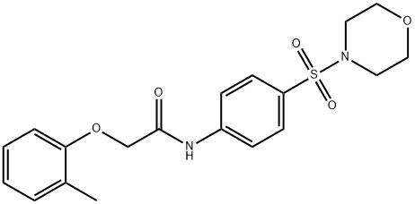 2-(2-methylphenoxy)-N-[4-(4-morpholinylsulfonyl)phenyl]acetamide Struktur