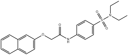 N-{4-[(diethylamino)sulfonyl]phenyl}-2-(2-naphthyloxy)acetamide Struktur