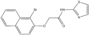 2-[(1-bromo-2-naphthyl)oxy]-N-(1,3-thiazol-2-yl)acetamide Struktur