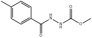 methyl 2-(4-methylbenzoyl)hydrazinecarboxylate Struktur