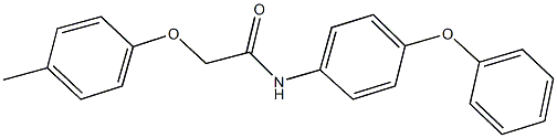 2-(4-methylphenoxy)-N-(4-phenoxyphenyl)acetamide Struktur