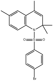 1-[(4-bromophenyl)sulfonyl]-2,2,4,6-tetramethyl-1,2-dihydroquinoline Struktur