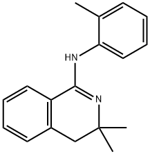 N-(3,3-dimethyl-3,4-dihydro-1(2H)-isoquinolinylidene)-N-(2-methylphenyl)amine Struktur