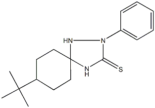 8-tert-butyl-2-phenyl-1,2,4-triazaspiro[4.5]decane-3-thione Struktur