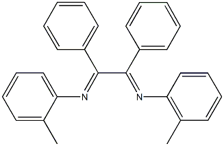 N-(2-methylphenyl)-N-{2-[(2-methylphenyl)imino]-1,2-diphenylethylidene}amine Struktur