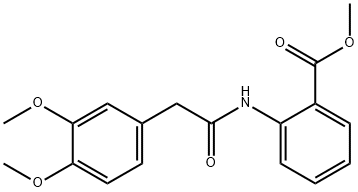 methyl 2-{[(3,4-dimethoxyphenyl)acetyl]amino}benzoate Struktur