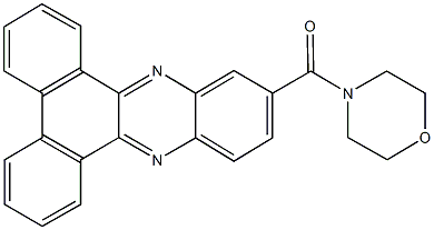 11-(4-morpholinylcarbonyl)dibenzo[a,c]phenazine Struktur