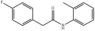 2-(4-fluorophenyl)-N-(2-methylphenyl)acetamide Struktur