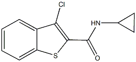 3-chloro-N-cyclopropyl-1-benzothiophene-2-carboxamide Struktur