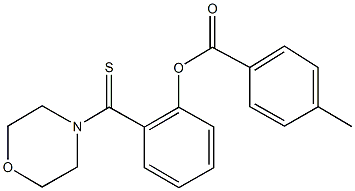 2-(4-morpholinylcarbothioyl)phenyl 4-methylbenzoate Struktur