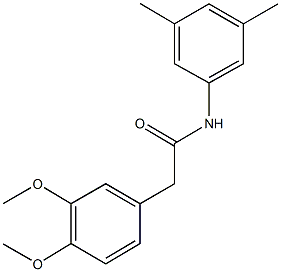 2-(3,4-dimethoxyphenyl)-N-(3,5-dimethylphenyl)acetamide Struktur