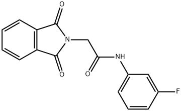 2-(1,3-dioxo-1,3-dihydro-2H-isoindol-2-yl)-N-(3-fluorophenyl)acetamide Struktur