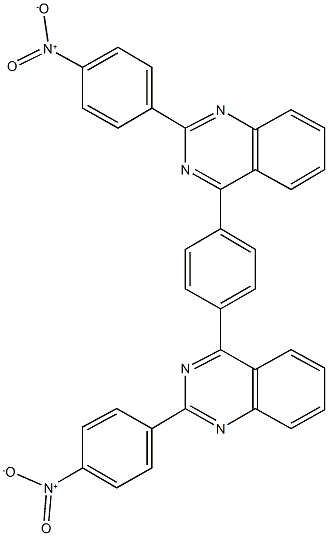 2-{4-nitrophenyl}-4-[4-(2-{4-nitrophenyl}-4-quinazolinyl)phenyl]quinazoline Struktur