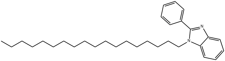 1-octadecyl-2-phenyl-1H-benzimidazole Struktur