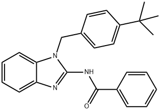 N-[1-(4-tert-butylbenzyl)-1H-benzimidazol-2-yl]benzamide Struktur