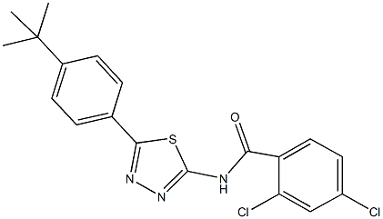 N-[5-(4-tert-butylphenyl)-1,3,4-thiadiazol-2-yl]-2,4-dichlorobenzamide Struktur