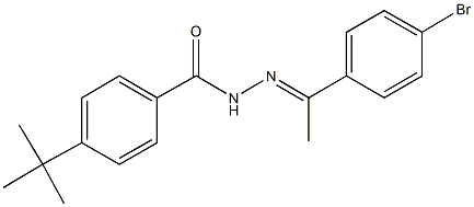 N'-[1-(4-bromophenyl)ethylidene]-4-tert-butylbenzohydrazide Struktur