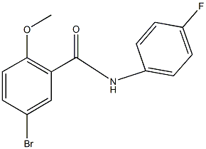 5-bromo-N-(4-fluorophenyl)-2-methoxybenzamide Struktur