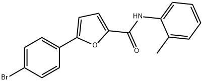 5-(4-bromophenyl)-N-(2-methylphenyl)-2-furamide Struktur