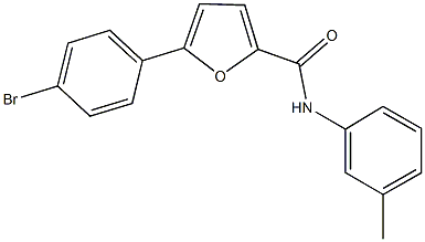 5-(4-bromophenyl)-N-(3-methylphenyl)-2-furamide Struktur