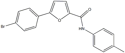 5-(4-bromophenyl)-N-(4-methylphenyl)-2-furamide Struktur