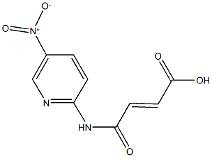 4-({5-nitro-2-pyridinyl}amino)-4-oxo-2-butenoic acid Struktur