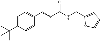 3-(4-tert-butylphenyl)-N-(2-furylmethyl)acrylamide Struktur