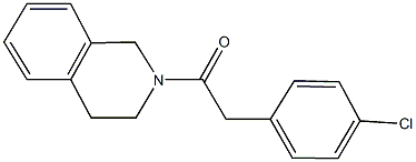 2-[(4-chlorophenyl)acetyl]-1,2,3,4-tetrahydroisoquinoline Struktur