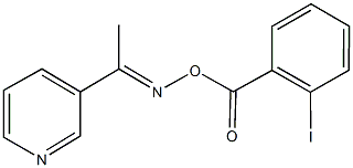 1-(3-pyridinyl)ethanone O-(2-iodobenzoyl)oxime Struktur