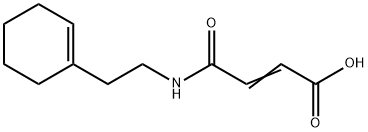 4-{[2-(1-cyclohexen-1-yl)ethyl]amino}-4-oxo-2-butenoic acid Struktur