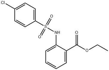 ethyl 2-{[(4-chlorophenyl)sulfonyl]amino}benzoate Struktur