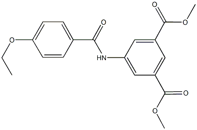 dimethyl 5-[(4-ethoxybenzoyl)amino]isophthalate Struktur