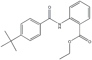 ethyl 2-[(4-tert-butylbenzoyl)amino]benzoate Struktur