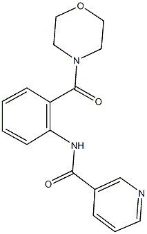 N-[2-(4-morpholinylcarbonyl)phenyl]nicotinamide Struktur